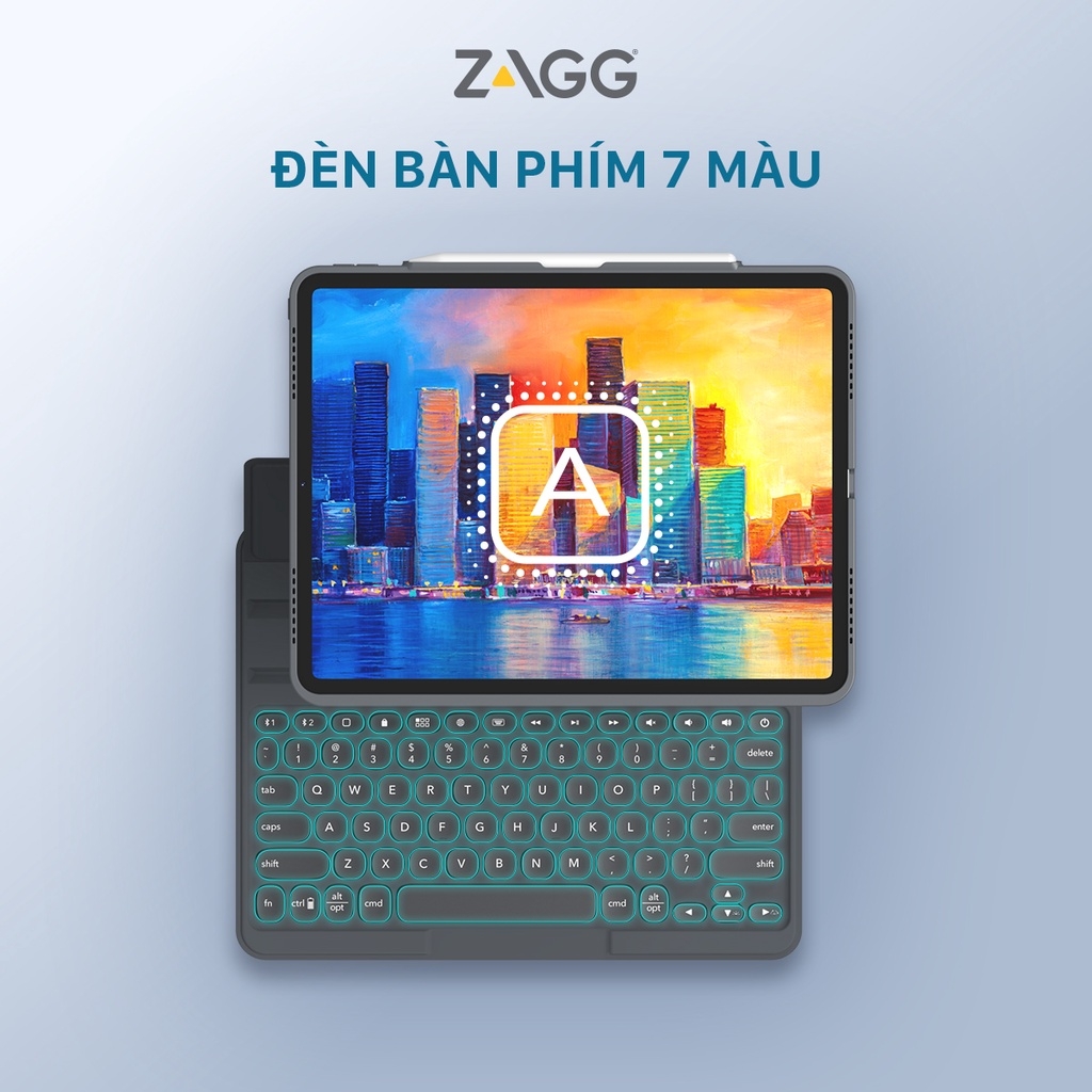 Ốp lưng kèm bàn phím ZAGG Pro Keys iPad Pro 12.9 inch