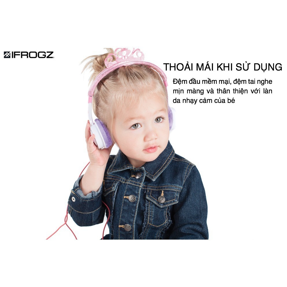 Tai nghe iFrogz Headphone-Little Rockerz Costume-With Buddy Jack and Coiled Cable