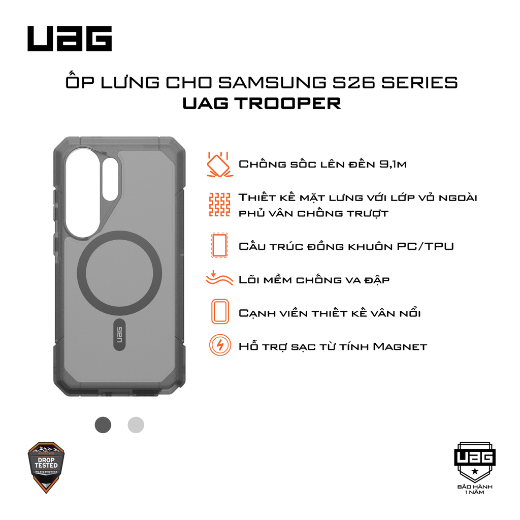 Ốp lưng Samsung S26 Ultra - UAG Trooper Magnet