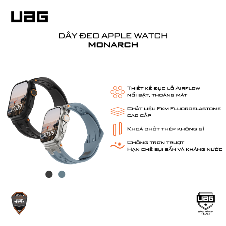 Dây đeo Apple Watch 49/46/45/44mm - UAG Pathfinder  - 194161118051
