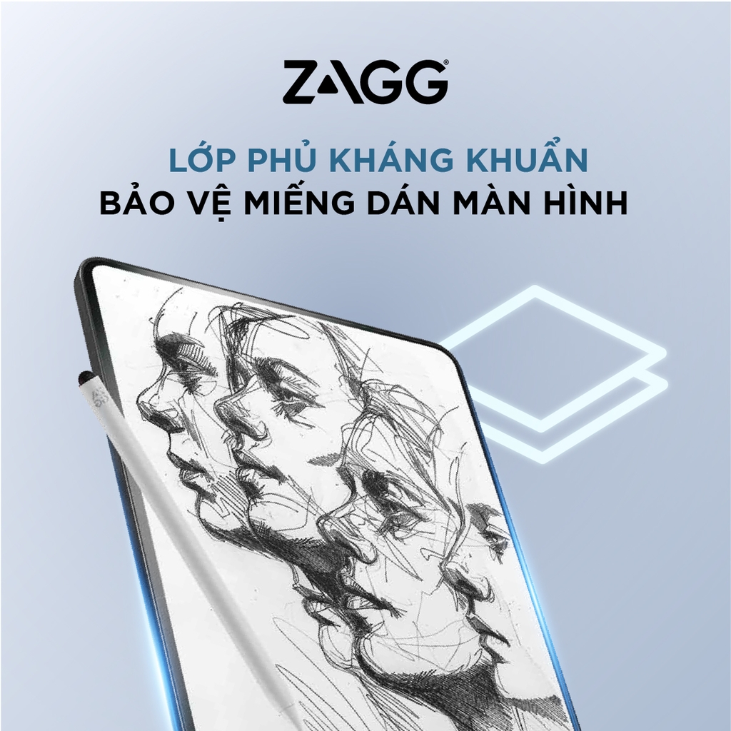 Miếng dán màn hình iPad (2024) - ZAGG Fusion Canvas