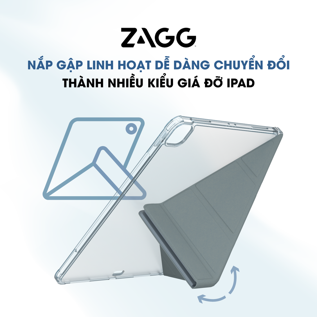Ốp lưng iPad (2024)/Air 109 (Gen 4, 5) - ZAGG Hampton Folio