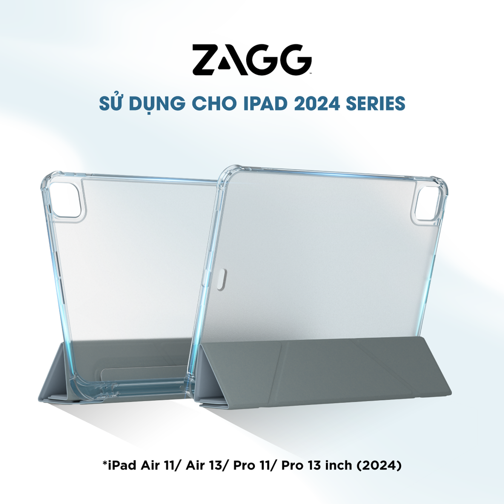 Ốp lưng iPad (2024)/Air 109 (Gen 4, 5) - ZAGG Hampton Folio