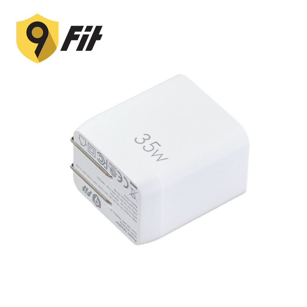 Sạc nhanh 9Fit Power Delivery 35W 1A1C GaN Tặng Cáp USB-C to USB-C