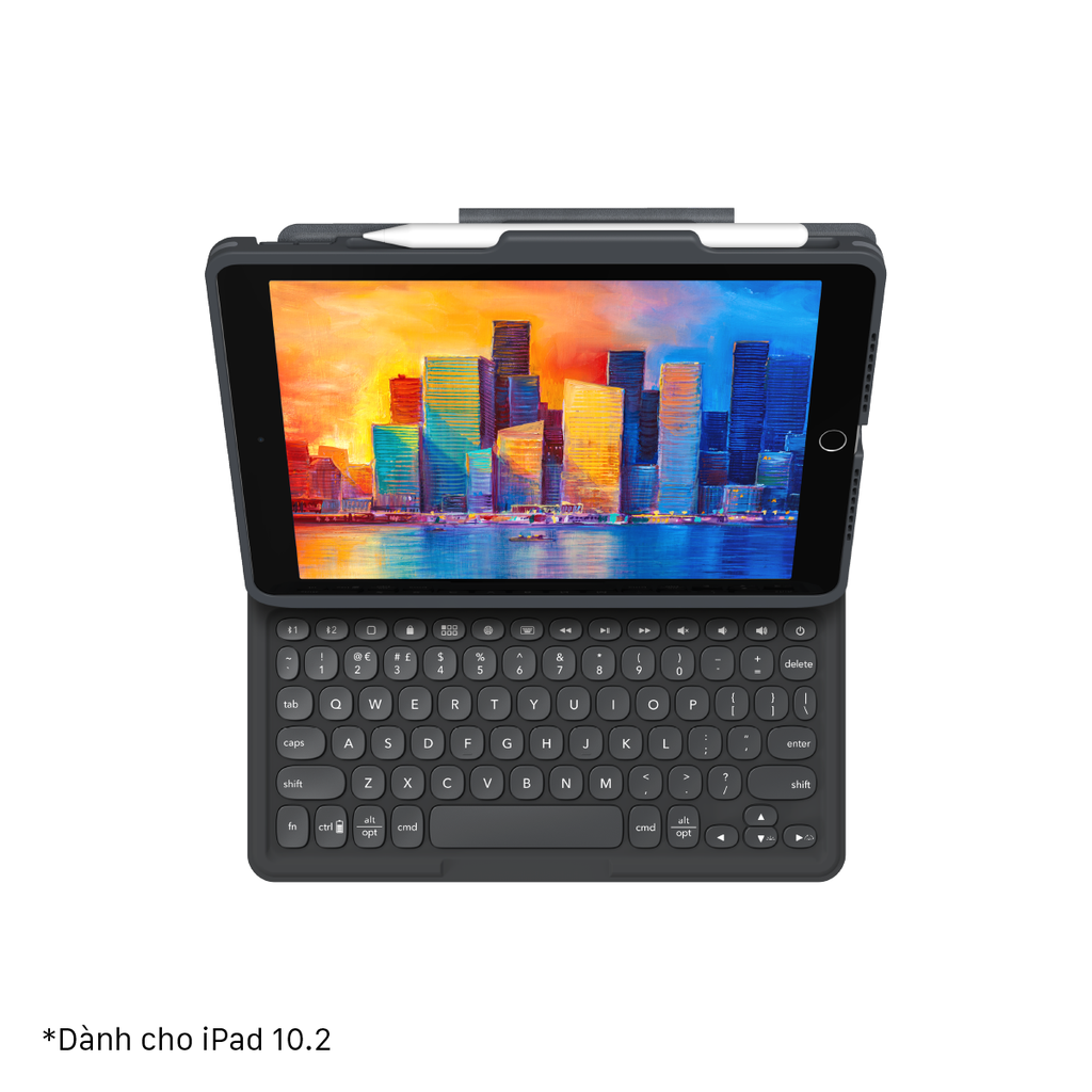 Ốp lưng kèm bàn phím iPad 102 inch - ZAGG Pro Keys