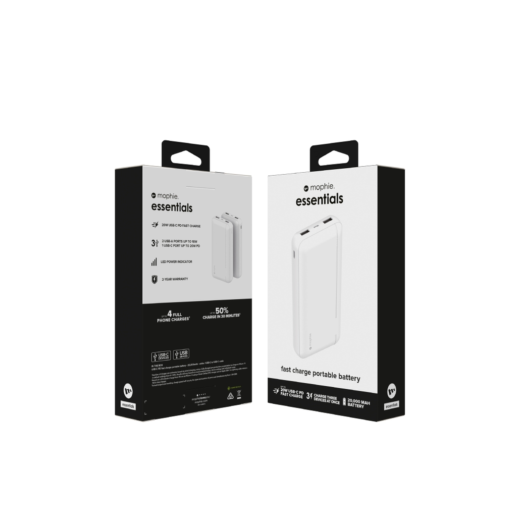 Sạc dự phòng mophie Essentials powerstation 20,000mAh