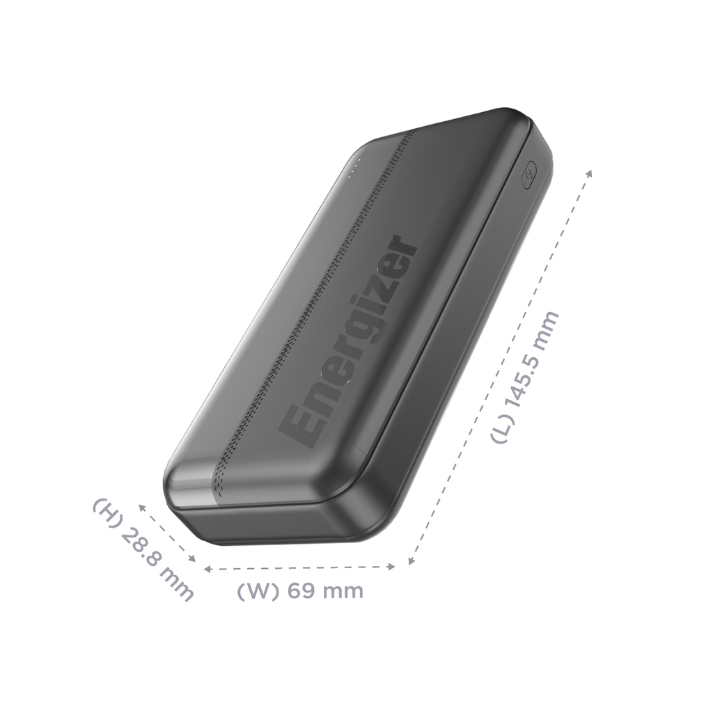Sạc dự phòng Energizer 20,000mAh sạc 3 thiết bị - UE20050CCBK