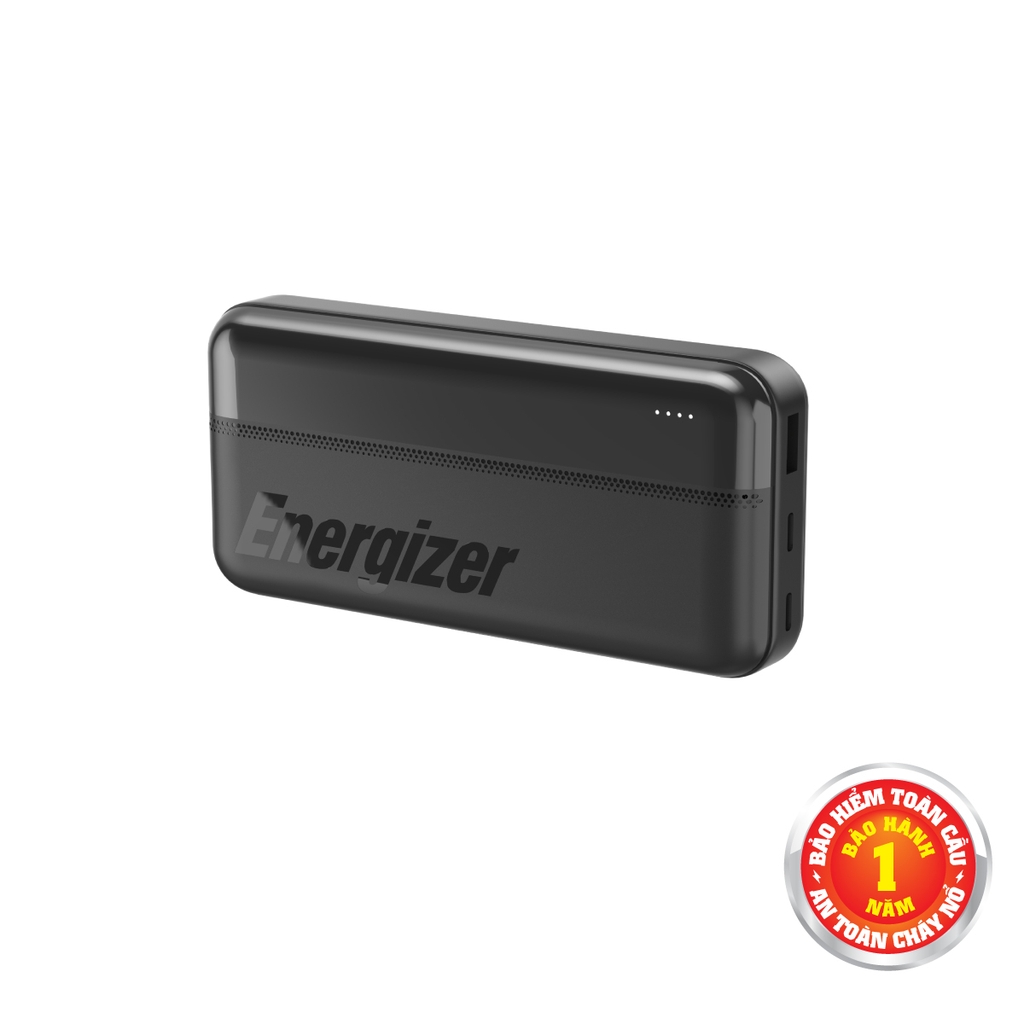Sạc dự phòng Energizer 20,000mAh sạc 3 thiết bị - UE20050CCBK