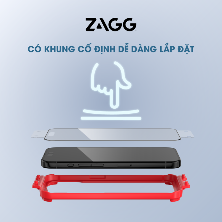 Kính dán màn hình iPhone 15 series- ZAGG Glass Elite Edge