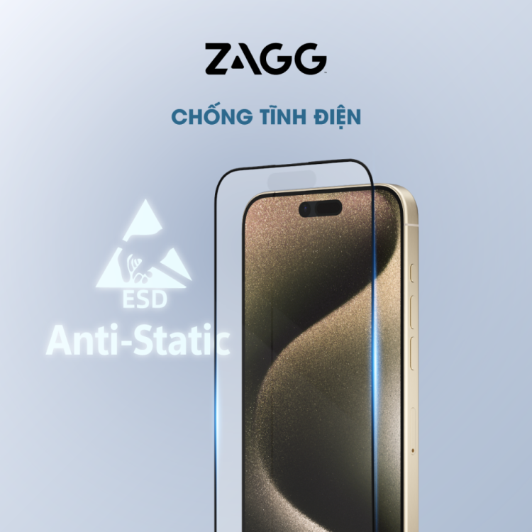 Kính dán màn hình iPhone 15 series- ZAGG Glass Elite Edge