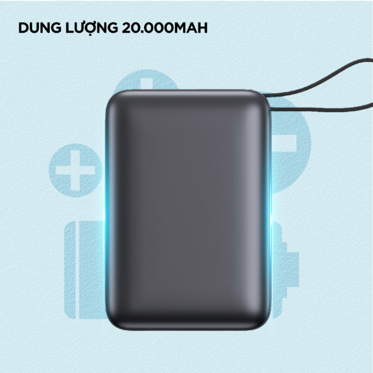 Sạc dự phòng Energizer 20,000mAh /3.85V Li-Polymer - UE20082PQBK