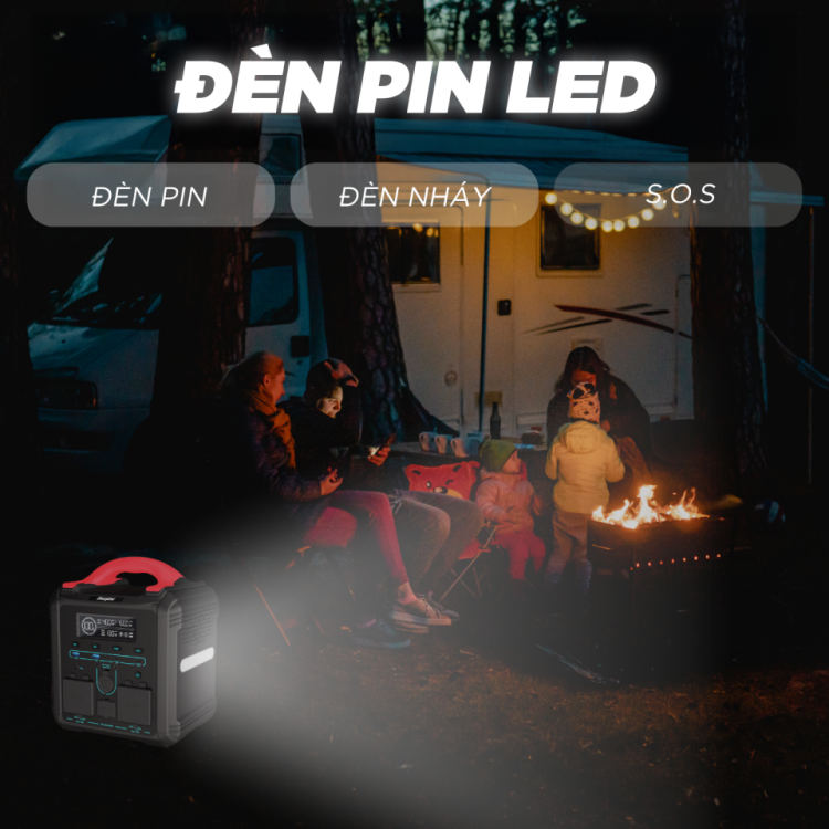 Trạm sạc dự phòng di động Energizer 550Wh|700W LMFP - PPS550W1F