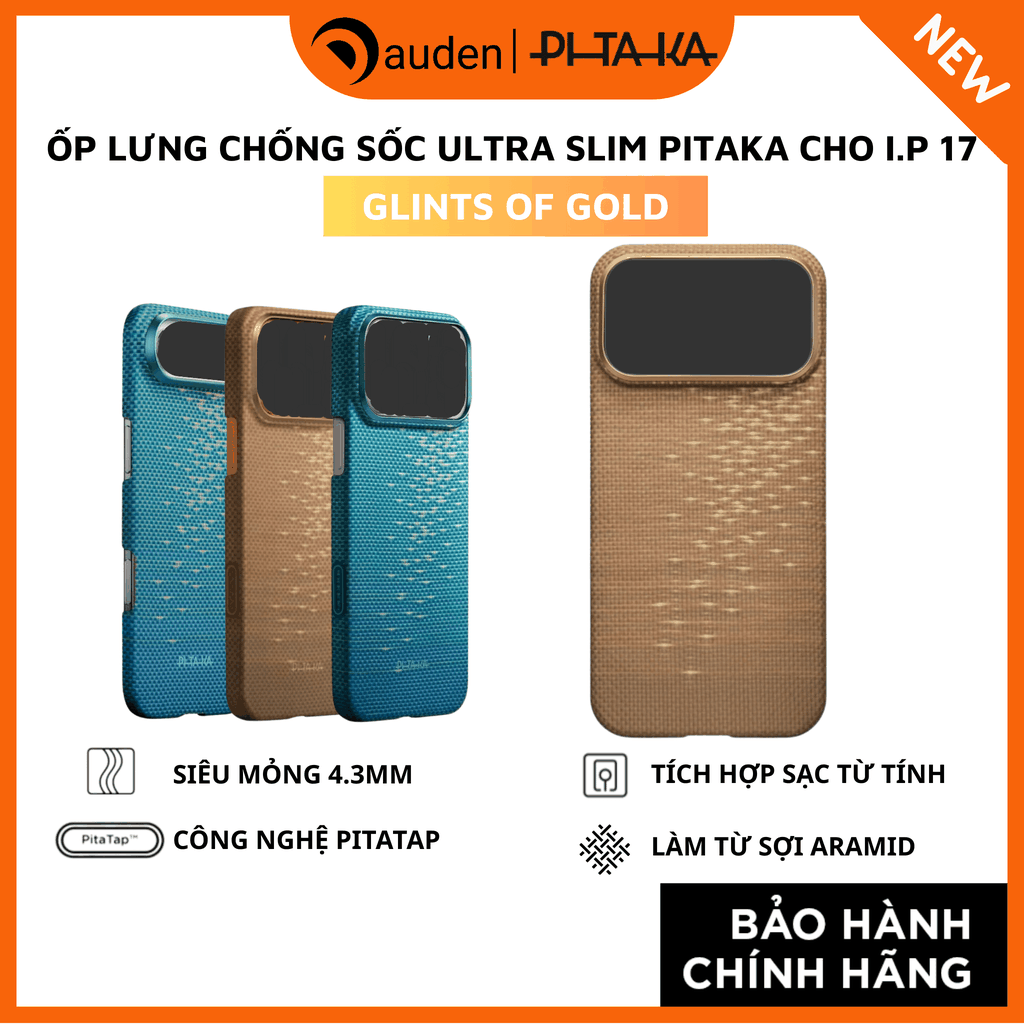 Ốp lưng iPhone 17 Series - PITAKA Ultra-Slim (with PitaTap)