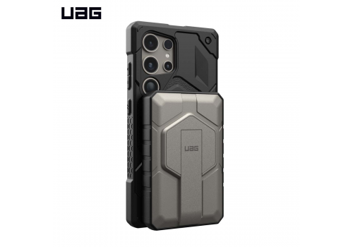 Sạc dự phòng UAG Rugged with stand 10,000mAh - Black/Titanium - 9B4411114036