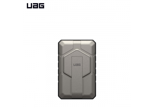 Sạc dự phòng UAG Rugged with stand 10,000mAh - Black/Titanium - 9B4411114036