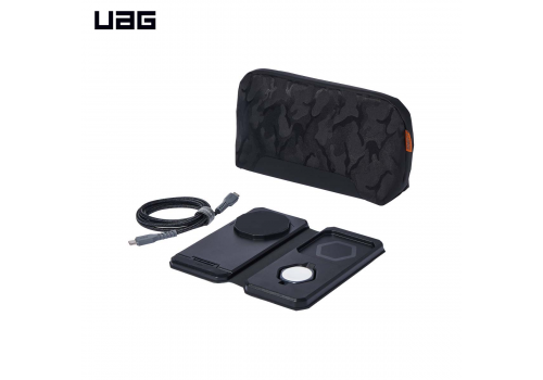 Đế sạc UAG 3in1 travel - Black/Grey