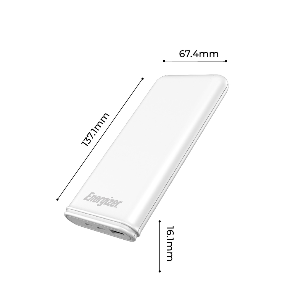 Sạc dự phòng Energizer 10,000mAh /3.7V Li-Polymer - UE10026BK