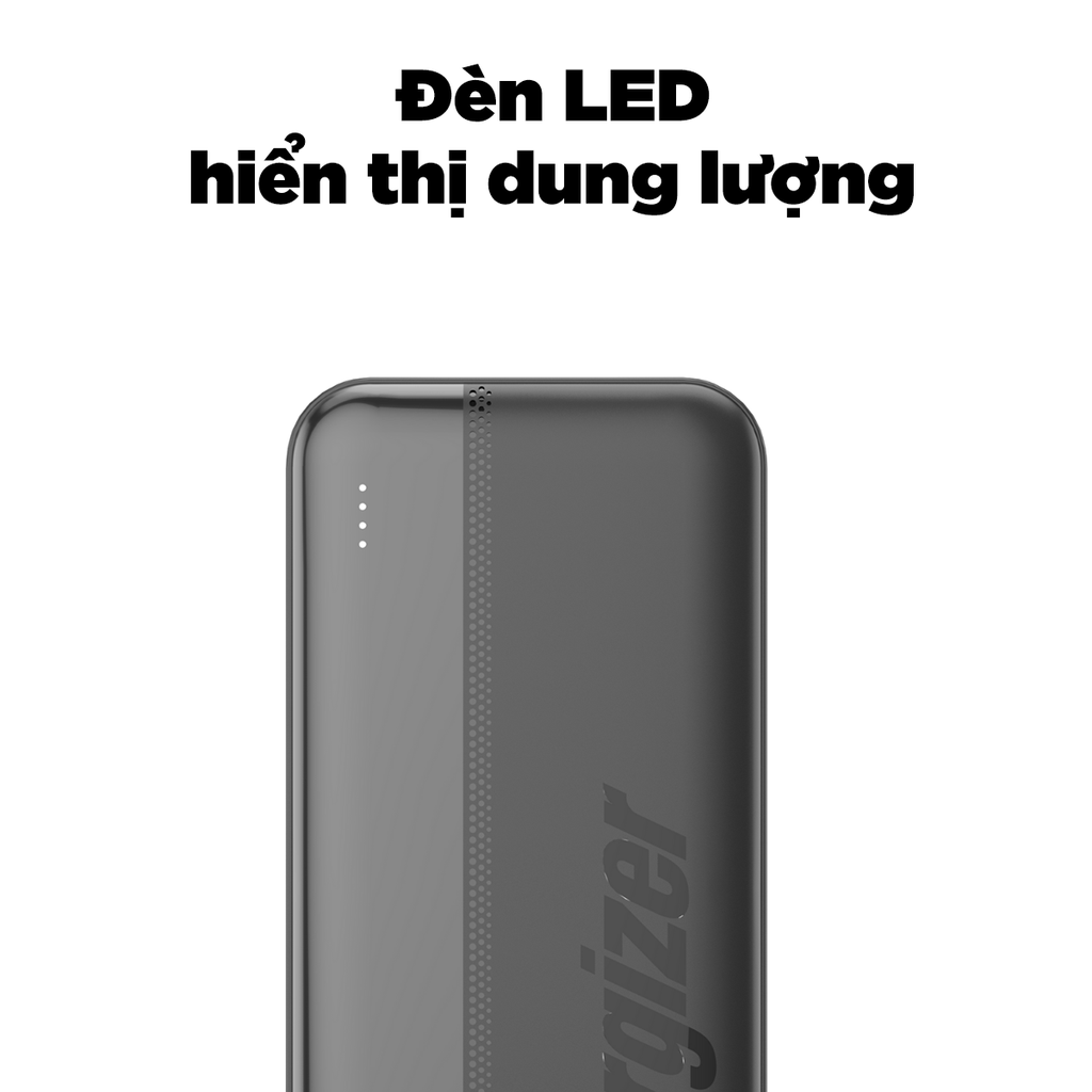 Sạc dự phòng Energizer 20,000mAh sạc 3 thiết bị - UE20050CCBK