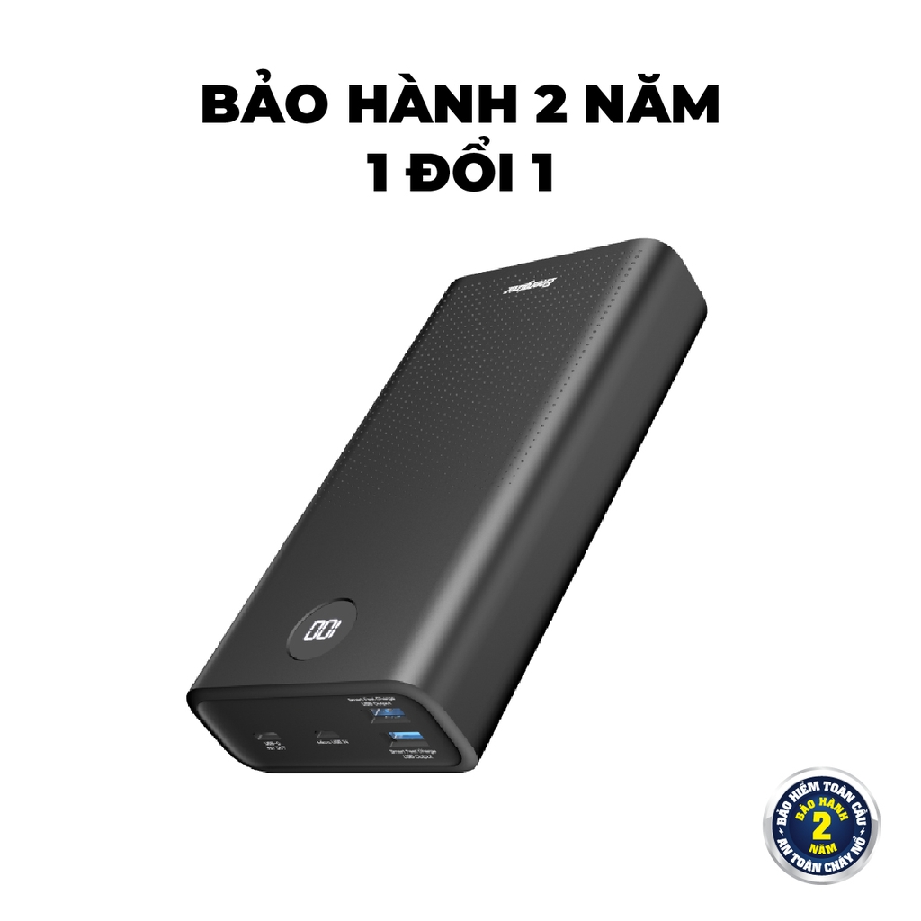 Sạc dự phòng Energizer 30,000mAh /3.7V Li-Polymer - UE30016PQBK