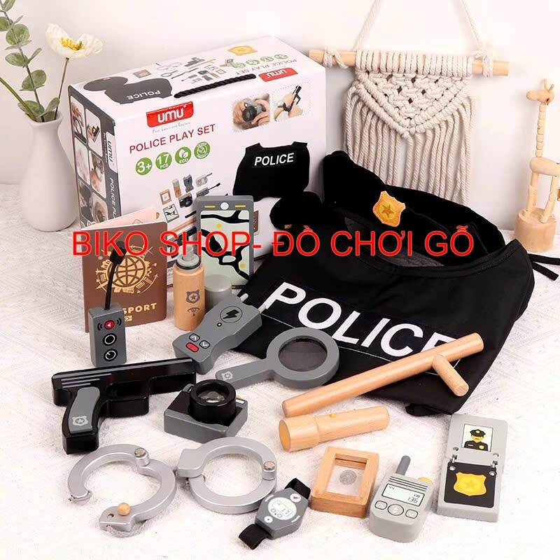 Đồ chơi phụ kiện nhập vai nghề nghiệp bằng gỗ cho bé-𝐁𝐈𝐊𝐎 𝐒𝐇𝐎𝐏