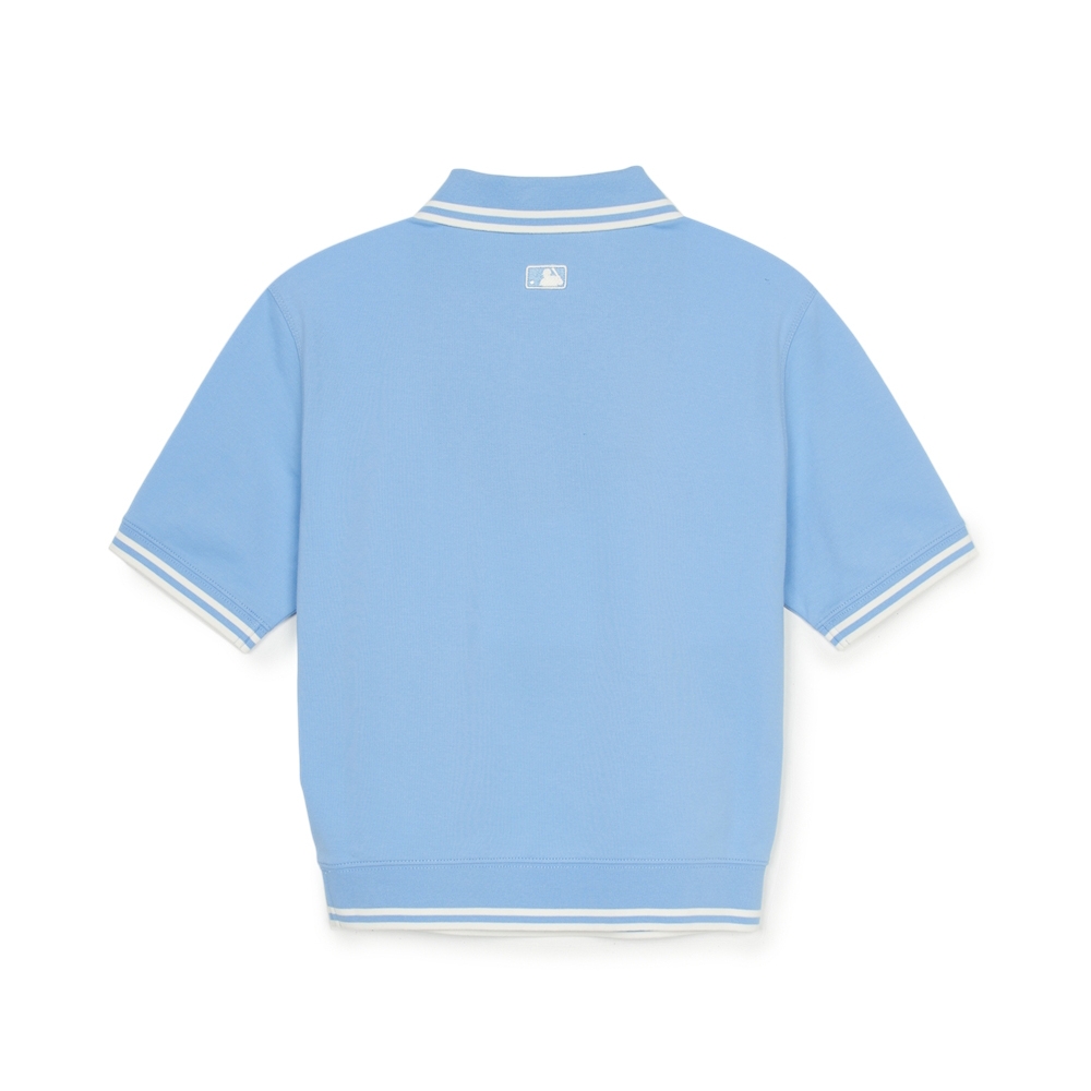 Áo Croptop MLB Women's Basic Crop Collar T-Shirt LA Dodgers Blue