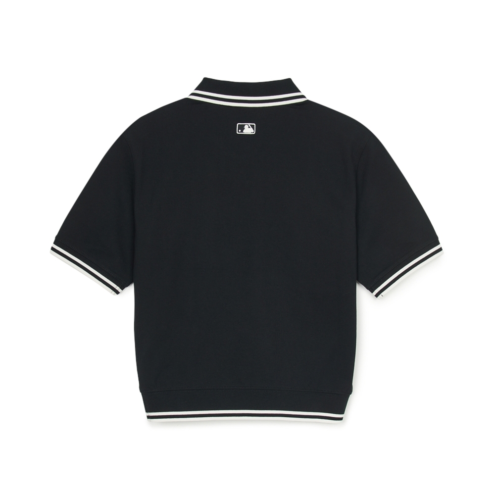 Áo Croptop MLB Women's Basic Crop Collar T-Shirt New York Yankees Black