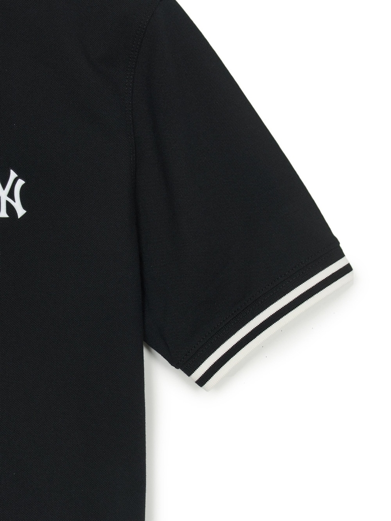 Áo Croptop MLB Women's Basic Crop Collar T-Shirt New York Yankees Black