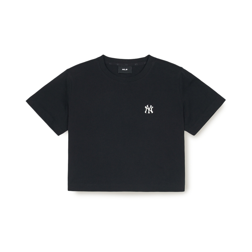 Áo Croptop MLB Women's Basic Crop Short Sleeve T-Shirt New York Yankees Black