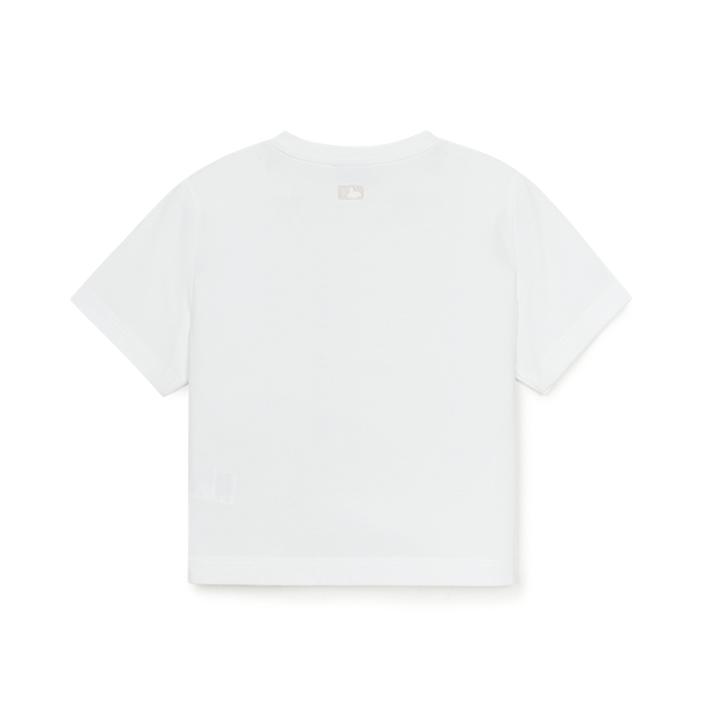Áo Croptop MLB Women's Basic Street Logo Crop Short Sleeve T-Shirt New York Yankees White