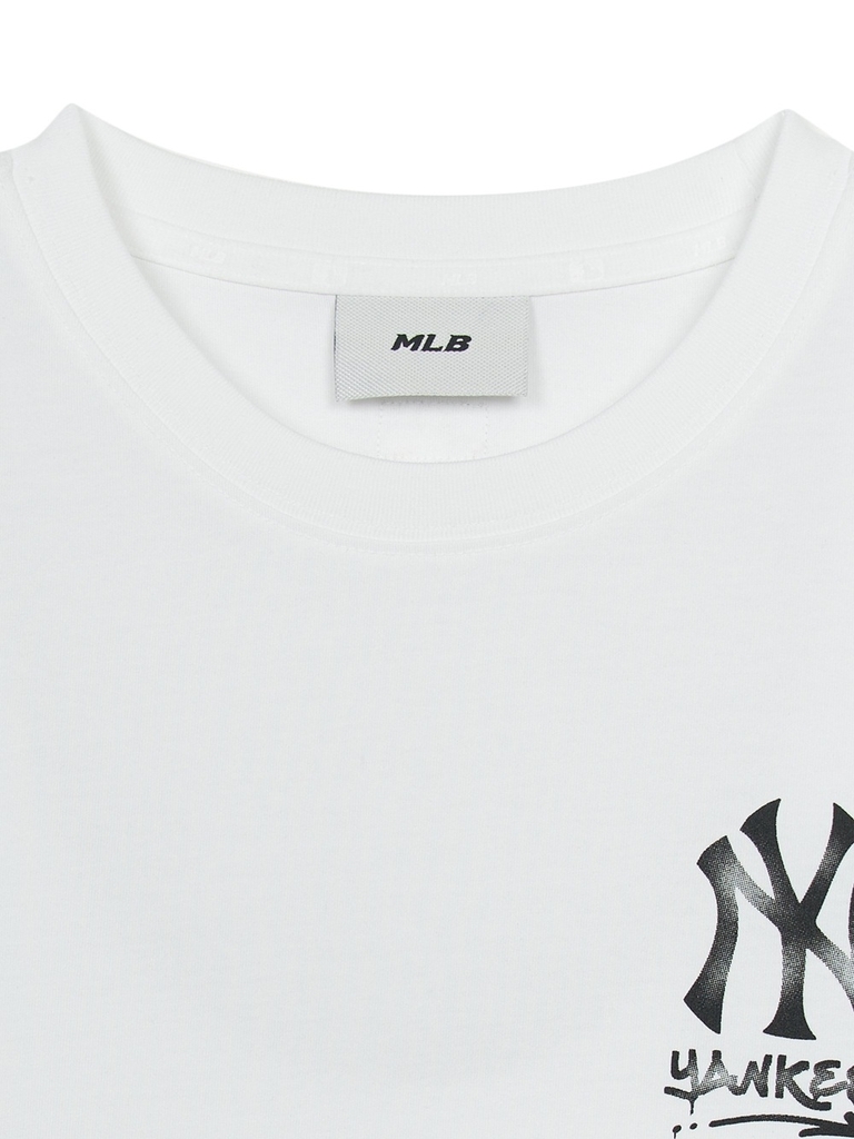 Áo Croptop MLB Women's Basic Street Logo Crop Short Sleeve T-Shirt New York Yankees White