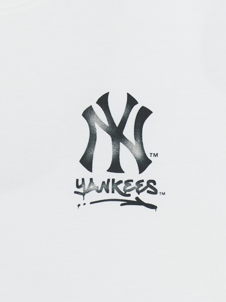 Áo Croptop MLB Women's Basic Street Logo Crop Short Sleeve T-Shirt New York Yankees White