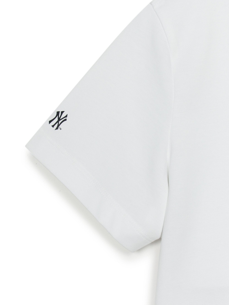 Áo Croptop MLB Women's Basic Street Logo Crop Short Sleeve T-Shirt New York Yankees White