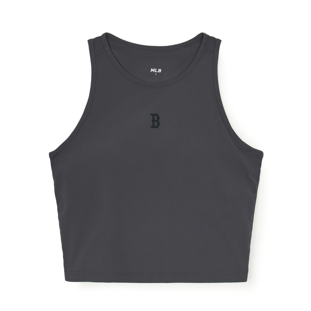 Áo Croptop MLB Women's Basic Small Logo Golji Crop Top Boston Red Sox Grey