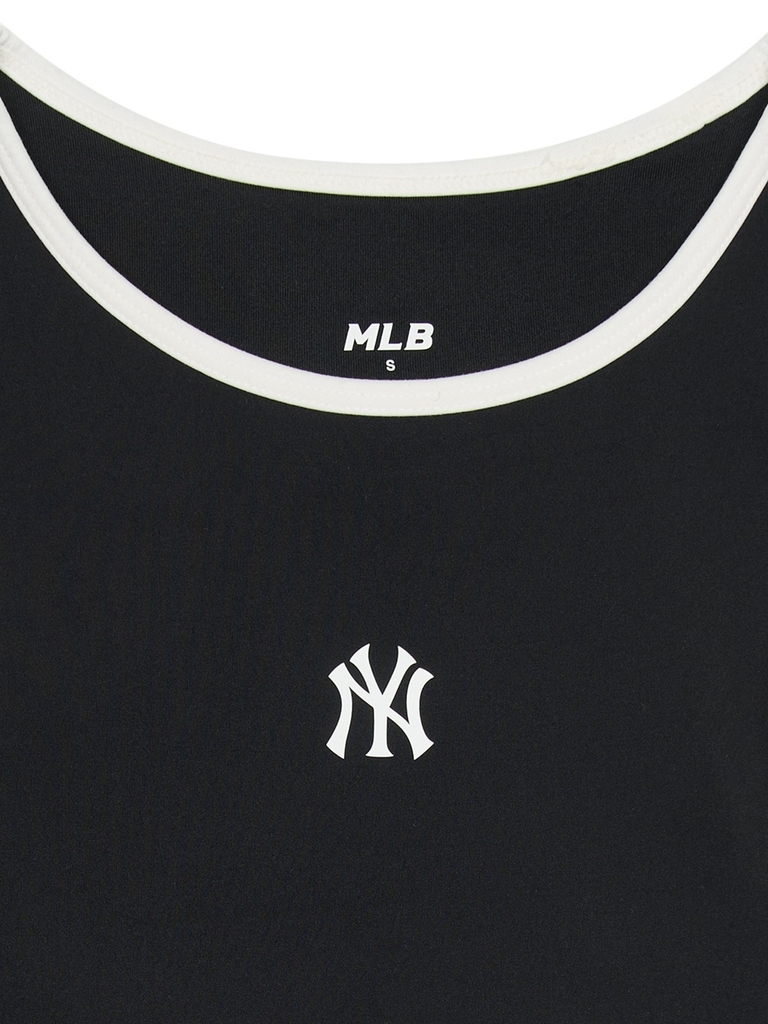 Áo Croptop MLB Women's Basic Small Logo Crop Top New York Yankees Black