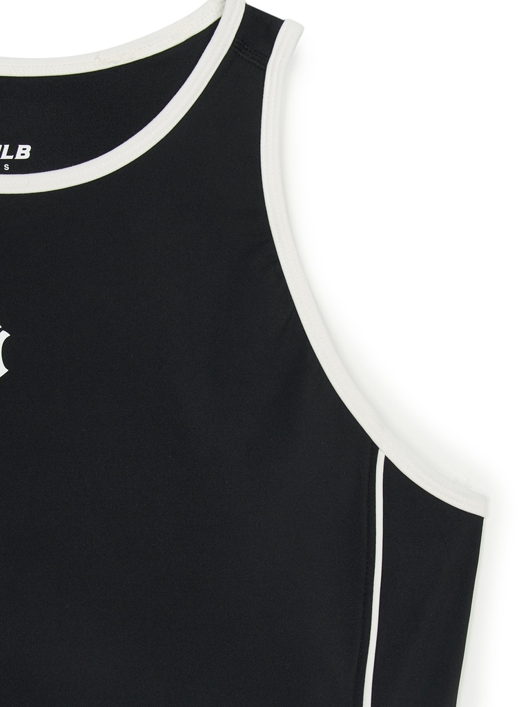 Áo Croptop MLB Women's Basic Small Logo Crop Top New York Yankees Black