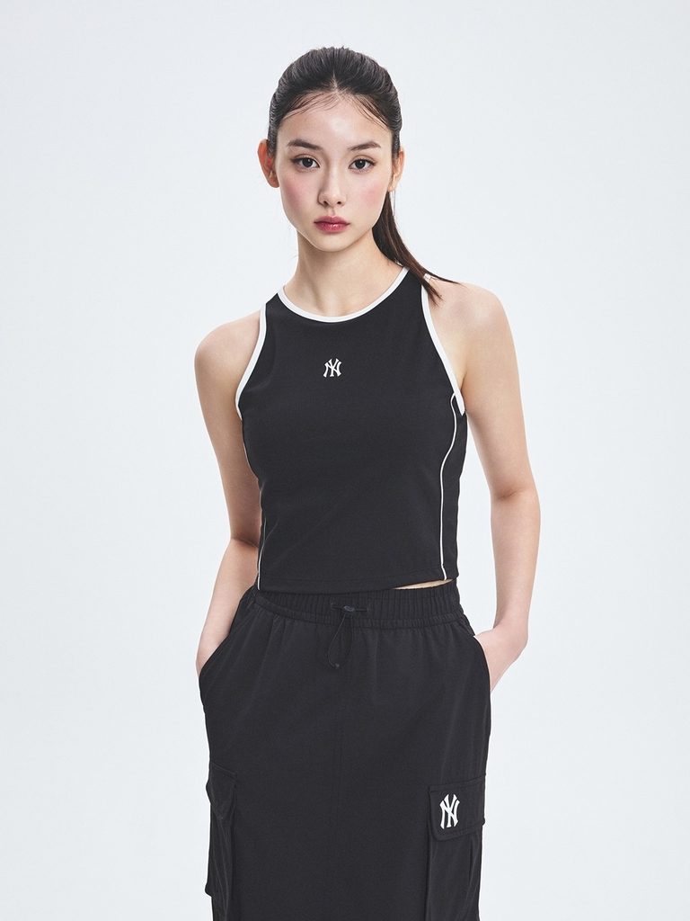 Áo Croptop MLB Women's Basic Small Logo Crop Top New York Yankees Black