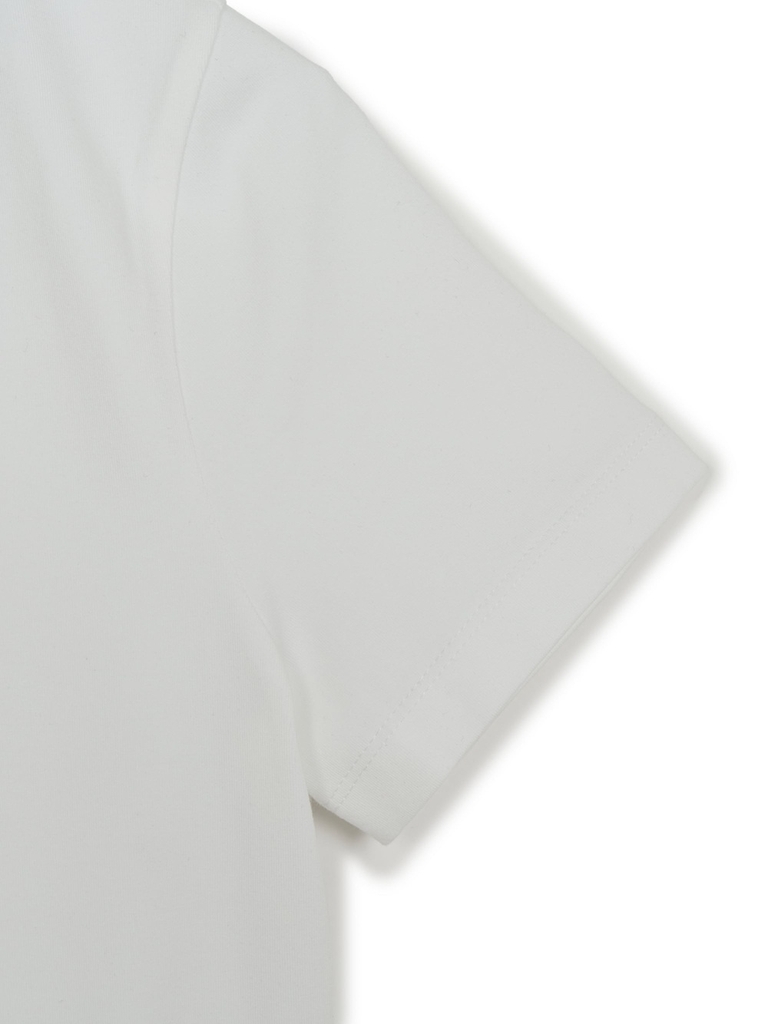 Áo Croptop MLB Women's Basic Square Neck Slim Fit Short Sleeve T-Shirt New York Yankees White