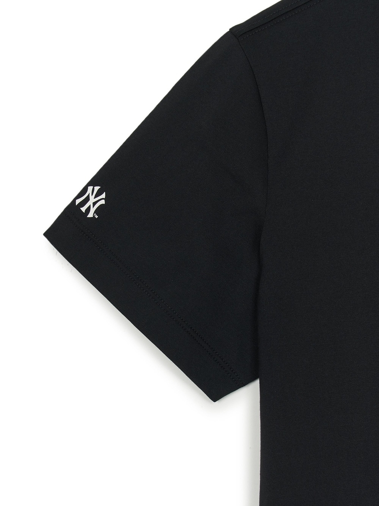 Áo Croptop MLB Women's Basic Street Logo Crop Short Sleeve T-Shirt New York Yankees Black