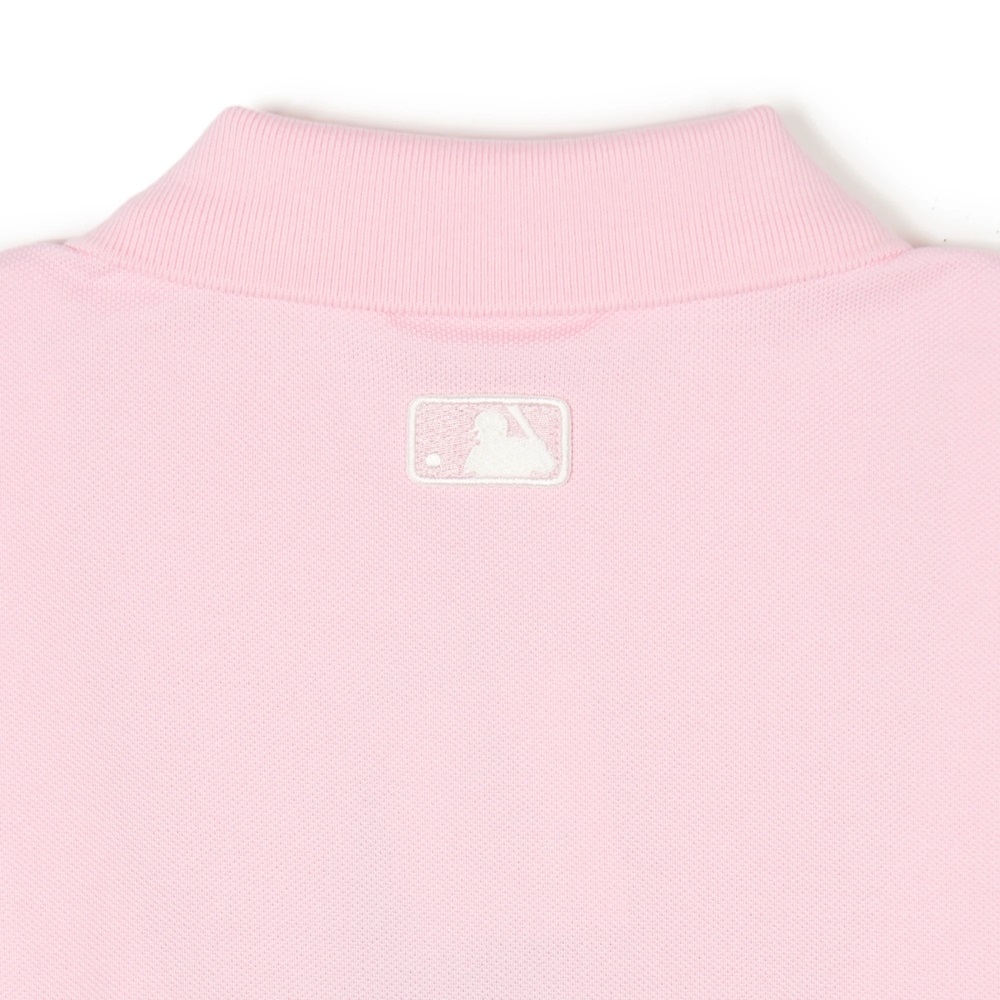 Áo Croptop MLB Korea Women's Heart Cleveland Guardians Pink