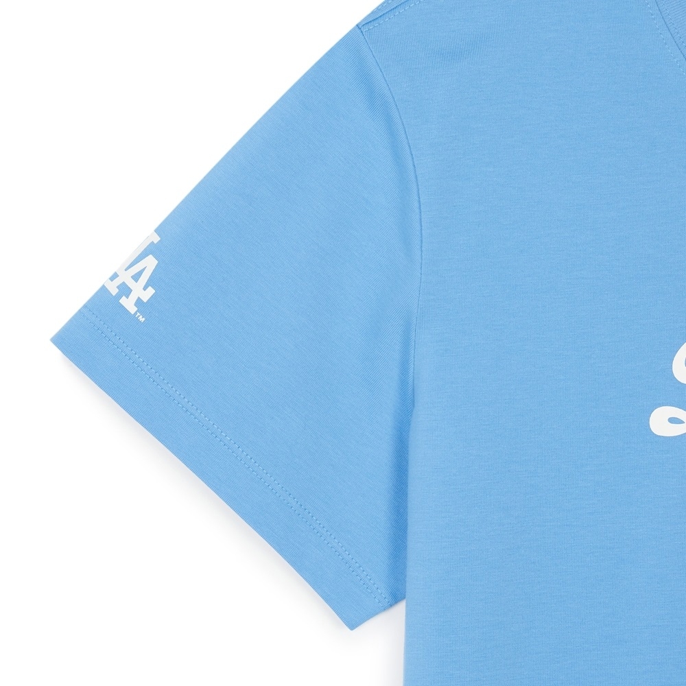 Áo Croptop MLB Korea Women's Basic Varsity Cultive LA Dodgers Blue