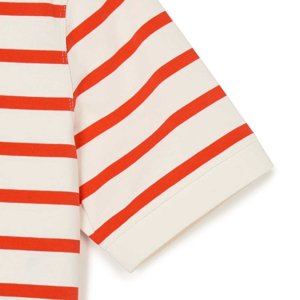 Áo Croptop MLB Korea Women's Varsity Striped Collar New York Yankees Cream