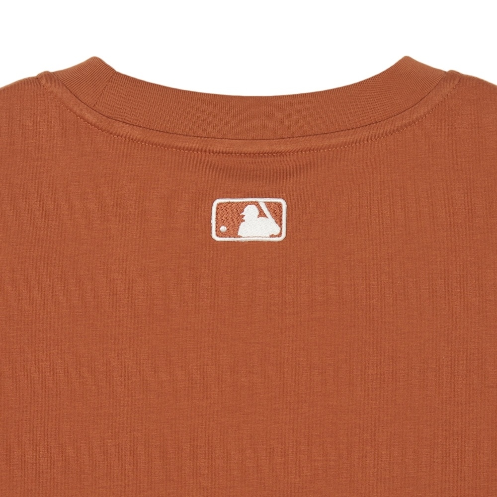 Áo Croptop MLB Korea Women's Basic Varsity Cultive New York Yankees Brown