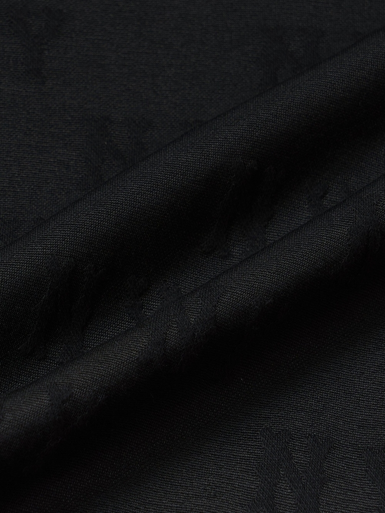 Áo Croptop MLB Women's Classic Mono Jacquard Crop Short Sleeve T-Shirt New York Yankees Black