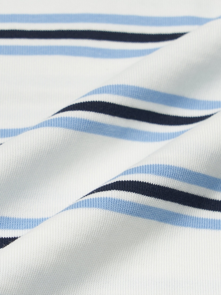 Áo Croptop MLB Women's Varsity Stripe Crop Collar T-Shirt New York Yankees Ivory