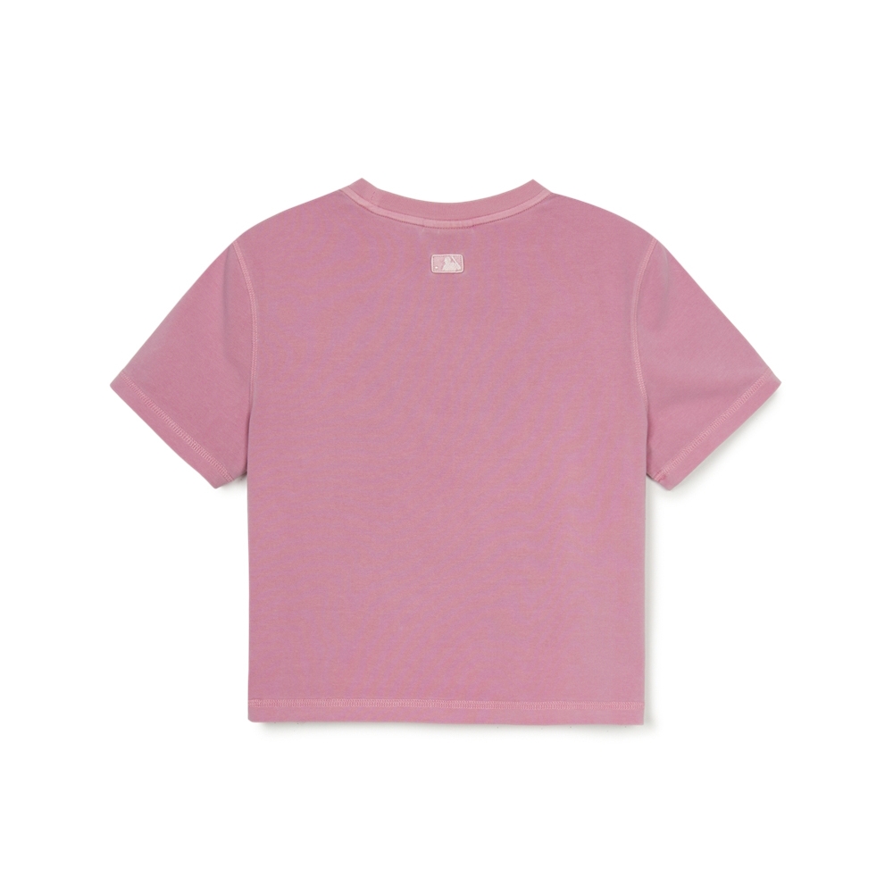 Áo Croptop MLB Women's Varsity Vintage Washed Graphic Crop Short Sleeve T-Shirt Boston Red Sox Pink