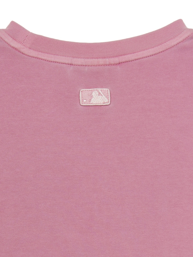 Áo Croptop MLB Women's Varsity Vintage Washed Graphic Crop Short Sleeve T-Shirt Boston Red Sox Pink