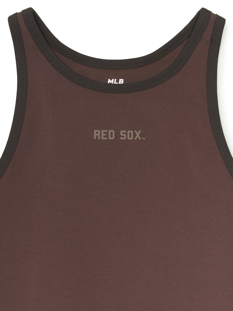 Áo Croptop MLB Women's Varsity Vintage Slim Crop Nashi T-Shirt Boston Red Sox Brown