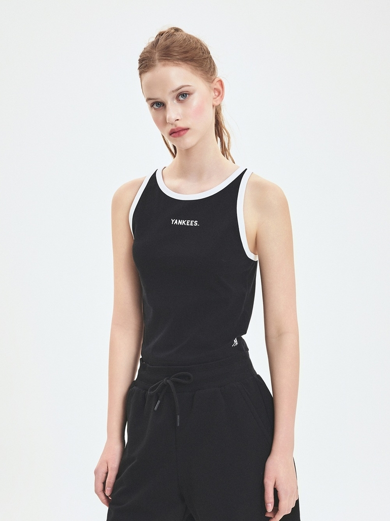 Áo Croptop MLB Women's Varsity Vintage Slim Crop Nashi T-Shirt New York Yankees Black