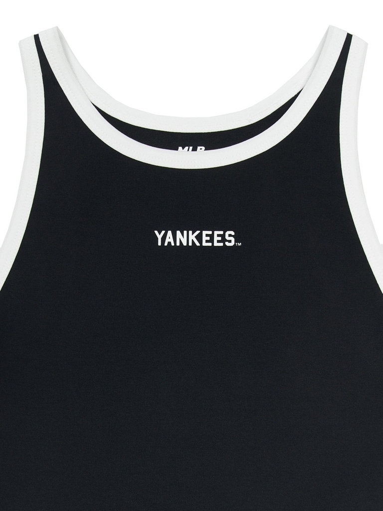 Áo Croptop MLB Women's Varsity Vintage Slim Crop Nashi T-Shirt New York Yankees Black