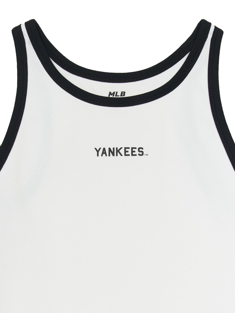 Áo Croptop MLB Women's Varsity Vintage Slim Crop Nashi T-Shirt New York Yankees White